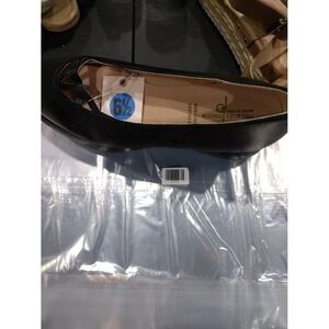 Riccardo Boccia Womens Clodette Flat Shoe Ballet Pointed Toe Black Leather 6.5